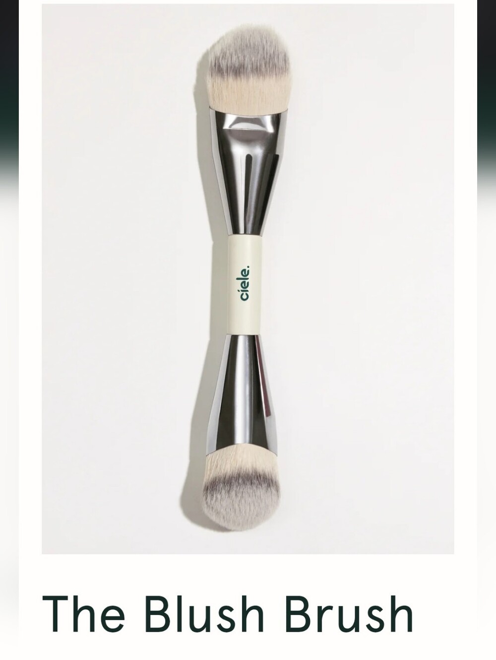 Ciele The Cream & Powder Dual Ended Blush Brush NEW MSRP $32